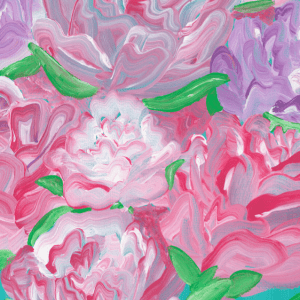 Peonies Bookmark
