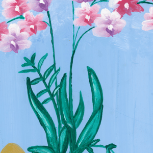 Vase of Orchids Bookmark