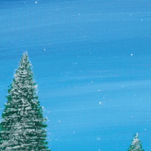 Snowy Evergreen Bookmark
